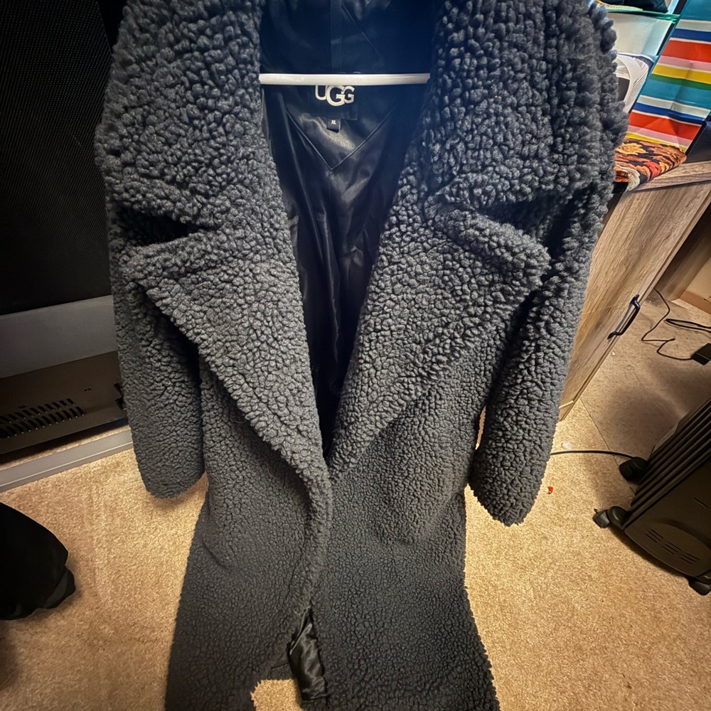 UGG Women's Dark Gray Teddy Jacket